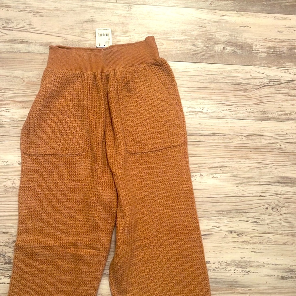 Free People C.O.Z.Y Pants Cafe Cream large - Picture 6 of 7